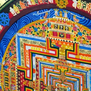 Mandala Kalaczakra – motywy kwiatowe