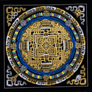 Mandala Kalaczakry – czarno-złota (duża)