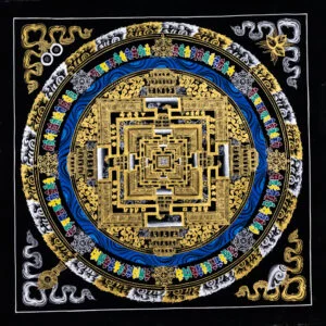 Mandala Kalaczakry – czarno-złota (duża)