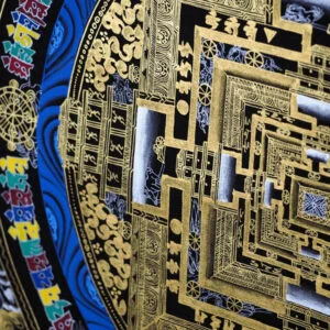 Mandala Kalaczakry – czarno-złota (duża)