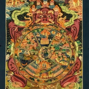 Koło życia thanka tybetańska