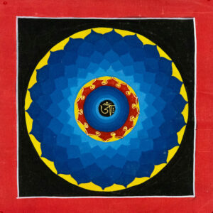 Mandala Lotosowa – niebiesko-czerwona