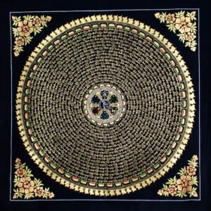 Mandala Mantra Mani (bardzo duża)