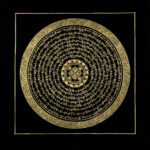 Mandala Podwójne Dordże – Czarno-Złota