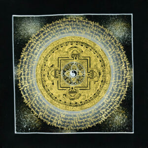 Mandala Yin Yang – Czarno-Złota