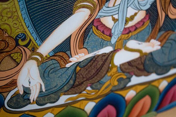 biała tara thanka buddyzm tybetańsk