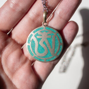 Amulet Tybetański Om Turkusowy