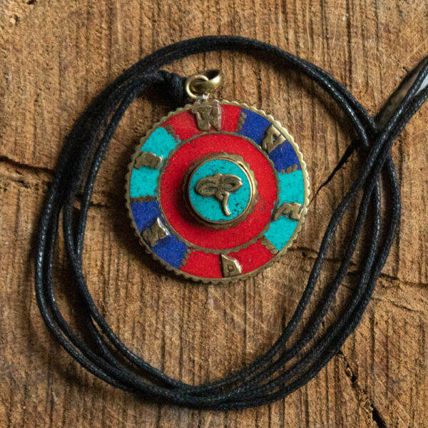amulet naszyjnik oczy buddy lapis lazuli turkus koral