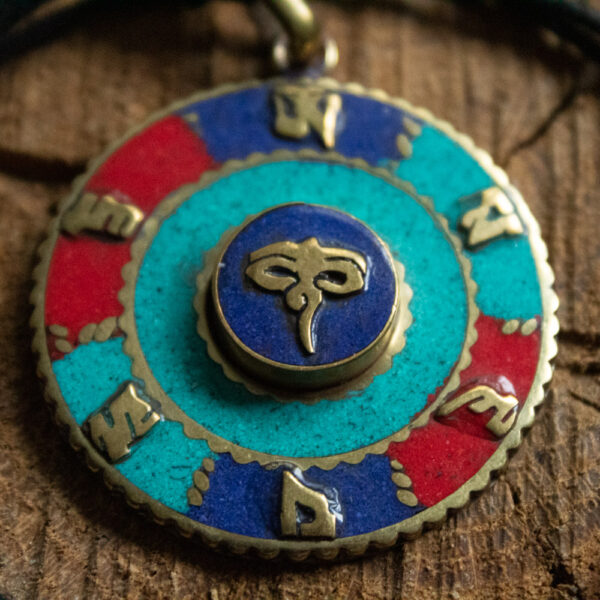 amulet naszyjnik oczy buddy lapis lazuli turkus koral