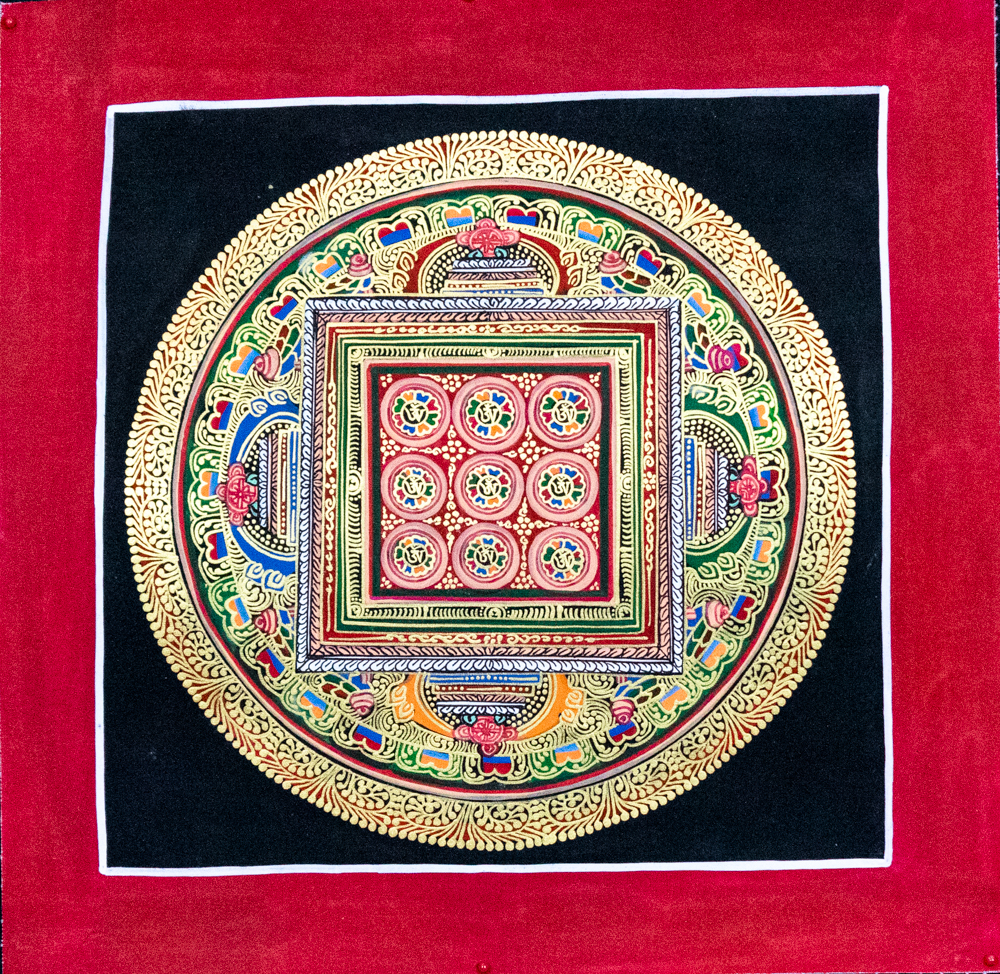 Mandala Dziewięć Om