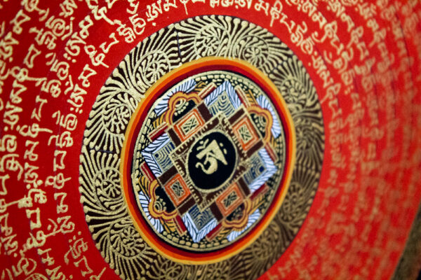 Mandala Om Czerwona