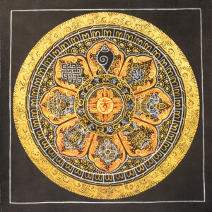 Mandala ośmiu pomyślnych symboli (mała)