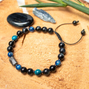 Bransoletka Sokole Oko, Kianit, Szafir “Aether”