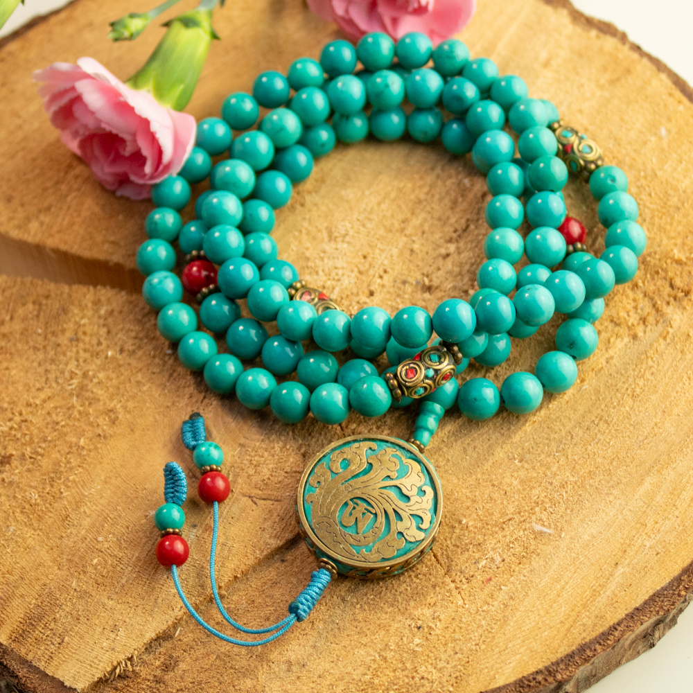 mala buddyjska z turkusu i koralu glowne